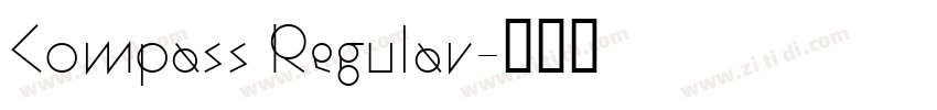 Compass Regular字体转换